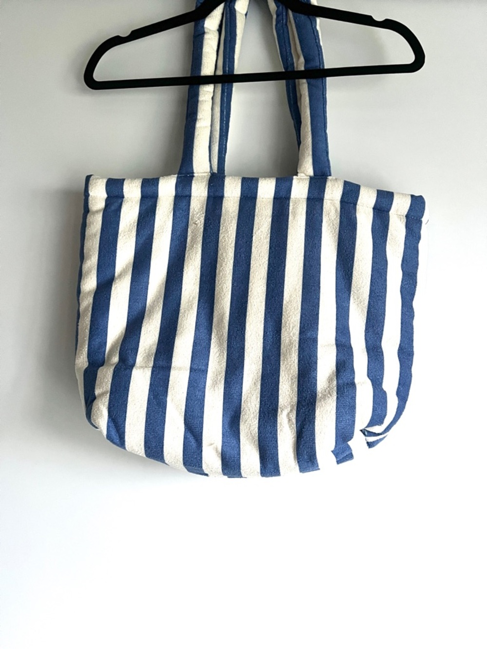FARM Rio Blue Stripped Macaw Embroidered Terrycloth Cotton Tote Bag NWT - Picture 7 of 7